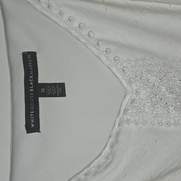WHBM White Top Sz M - Picture 6 of 6